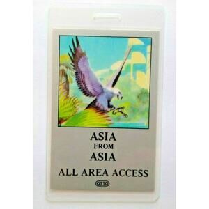 Asia Alpha Backstage Pass Original 1983 Concert Tour ELP Yes Progressive Rock